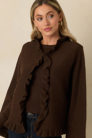 Sabrina Ruffle Cardigan