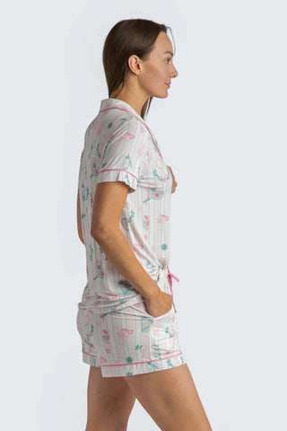 Tennis Time Viscose Knit Short Set