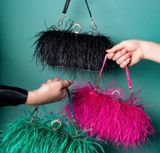 Feathers Evening Clutch