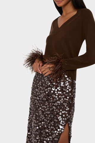 Roxanne Paillette Midi Skirt