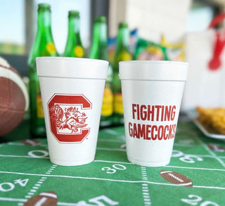 University South Carolina Gameckock Foam Cups (10 Ct Bag)