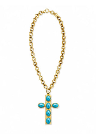 ROXY SHORT - LARGE GOLE ROLE W/ TURQOISE CROSS