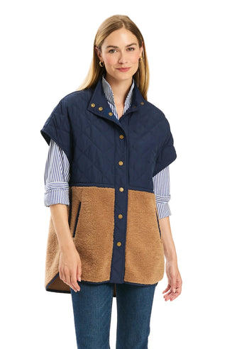 Cassidy Quilted Shearling Vest
