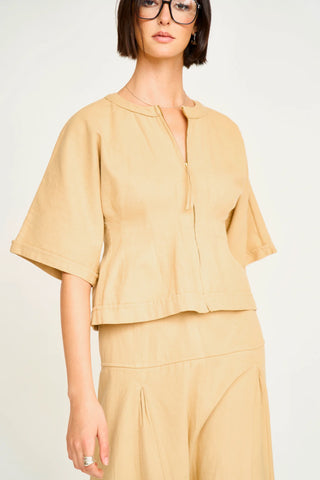 Wailea Twill Zip Top