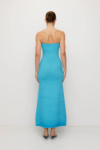 La Monada Knit Maxi Dress - Aquamarine