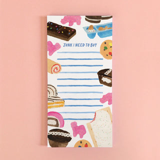 Junk Food Notepad | Junk Food Grocery Notepad