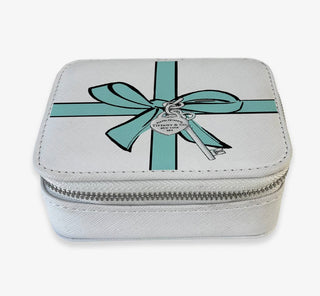 Travel Pill Box - Blue Bow