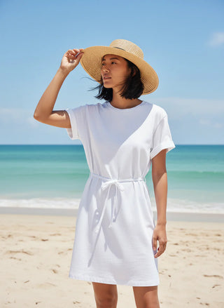 Rolled Sleeve Dress