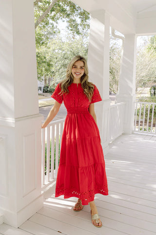Short Sleeve Cinched Waist