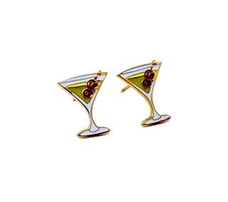 Martini Enamel Earrings