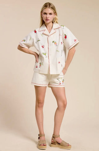 Capri Notte Embroidered Shorts