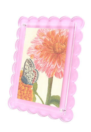 Scallop Frame - Pastel Pink
