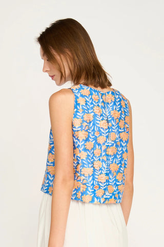 Santanyi Tank in Tangerine Carnation