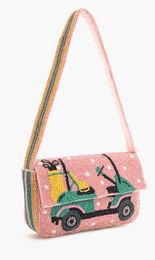 Tee Trolley Beaded bag