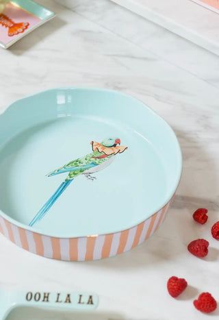 Large Round Roaster - Parakeet