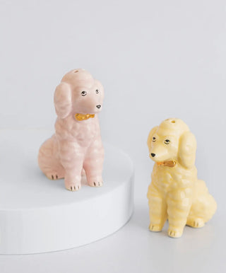 Pastel Poodle Salt & Pepper Shakers